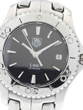 TAG HEUER Link WJ1314-0 Date Black Dial Quartz Ladies Watch_935558